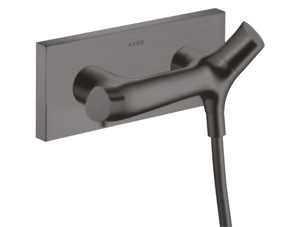 Bild von hansgrohe AXOR Starck Organic Brausethermostat Aufputz, 1 Verbraucher, 12602340, Farbe: Brushed Black Chrome