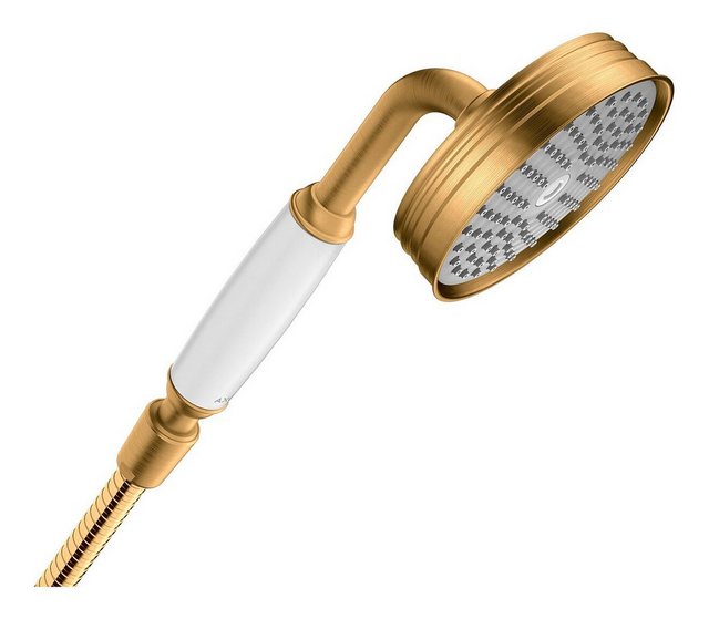 Bild von hansgrohe AXOR Montreux Handbrause 100 1jet Classic, 16320250, Farbe: Brushed Gold Optic