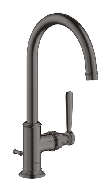 Bild von hansgrohe  AXOR Montreux Einhebel-Waschtischmischer 210, Zugstangen-Ablaufgarnitur, Farbe: Brushed Black Chrome