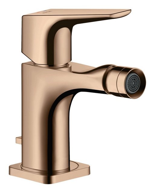 Bild von hansgrohe AXOR Citterio E Einhebel-Bidetmischer mit Hebelgriff mit Ablaufgarnitur, 36121300, Farbe: Polished Red Gold
