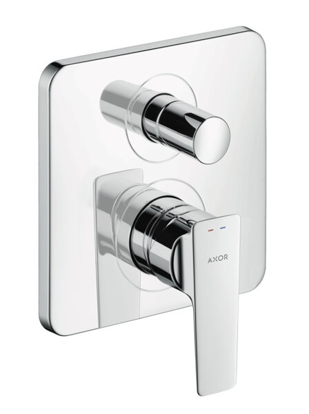 Bild von hansgrohe AXOR Citterio E Einhebel-Wannenmischer Unterputz, Sicherungskombination, 36457340, Farbe: Brushed Black Chrome