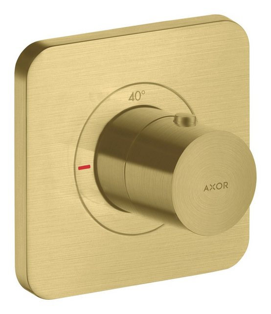 Bild von hansgrohe AXOR Citterio E Thermostatmodul Unterputz 12 x 12, 36702950, Farbe: Brushed Brass