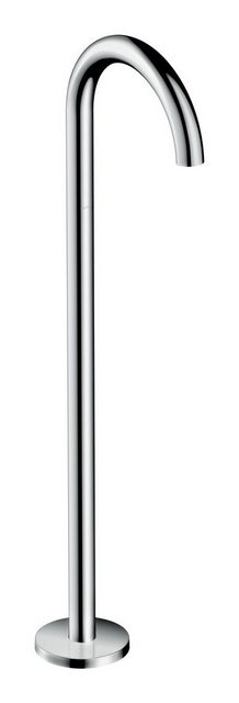 Bild von Hansgrohe Wanneneinlauf Axor Uno zur Bodenmontage gebogen Brushed Nickel, 38412820 , 38412820 38412820