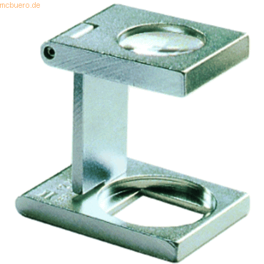 Bild von Ecobra, Lupe, Fadenzähler Messing 25x25mm 6-fach