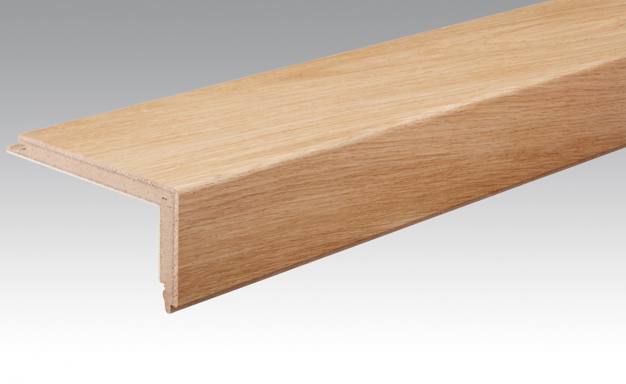 Bild von Treppenkante Parkett LProfil Eiche harmonisch gebürstet mattlackiert 2150 x 13 mm