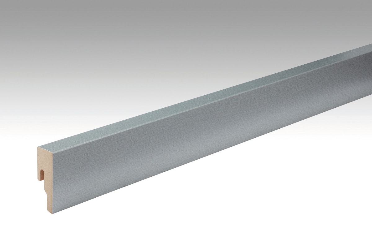 Bild von MeisterWerke MEISTER Fussleiste Profil 8 PK  Edelstahl DF 063 - 2380 mm