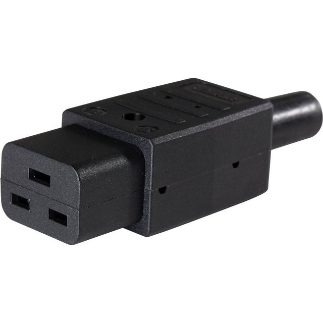 Bild von as - Schwabe Schienenverbinder AS Schwabe 62085 Kaltgeräte-Steckverbinder Stecker, gerade Gesamtpolz, (62085)