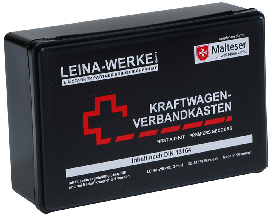 Bild von LEINA-WERKE REF 10007 Leina Kfz-Verbandkasten Standard, Inhalt DIN 13164, schwarz