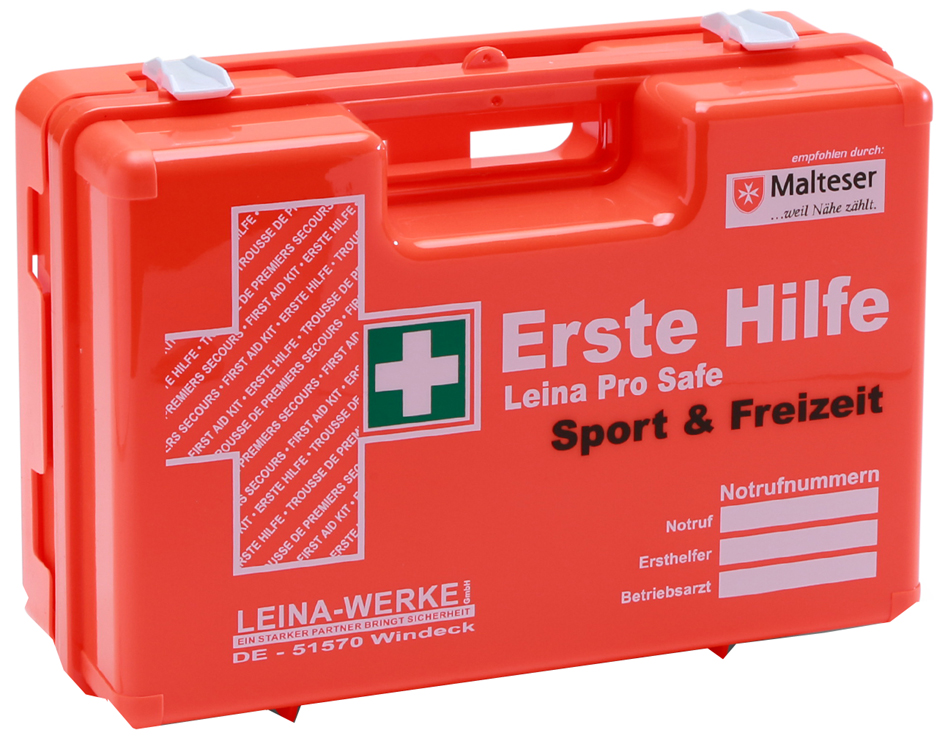 Bild von LEINA-WERKE Erste-Hilfe-Koffer Pro Safe Sport & Freizeit DIN 13157 + Erweiterung orange