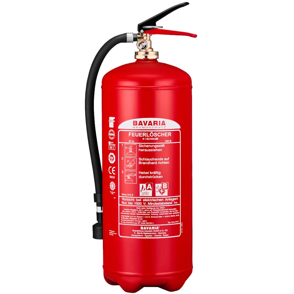 Bild von Bavaria - Sorax S9 - 9L - Schaum-Dauerdruck-Feuerlöscher