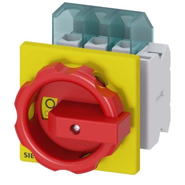 Bild von Siemens Lasttrennschalter Rot, Gelb 3polig 16mm² 25A 1 Schließer, 1 Öffner 690 V/AC 3LD21031TP53
