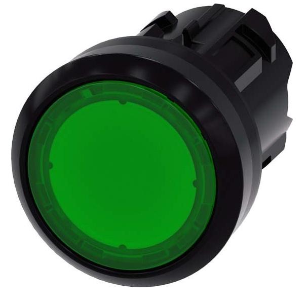 Bild von Siemens 3SU1001-0AA40-0AA0 Elektroantrieb IP66 - IP67 - IP69 - IP69K Schwarz - Grün (3SU1001-0AA40-0AA0)