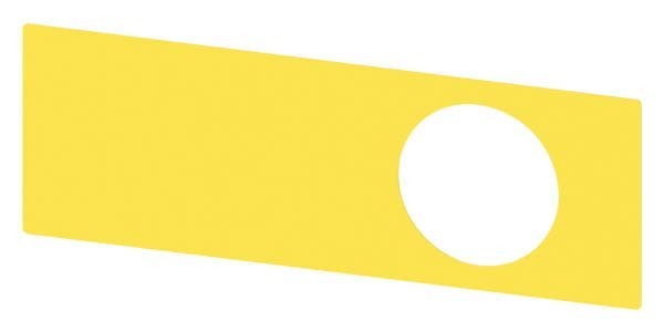 Bild von Siemens 3SU1900-0BE31-0AA0 Bezeichnungsschild (B x H) 112mm x 38mm Ohne Gelb, Schwarz 10St.