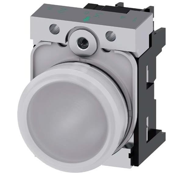 Bild von Siemens Meldeleuchte Hochglanz Weiß 230 V/AC SIRIUS ACT 3SU1156-6AA60-1AA0 1 St. (3SU1156-6AA60-1AA0)