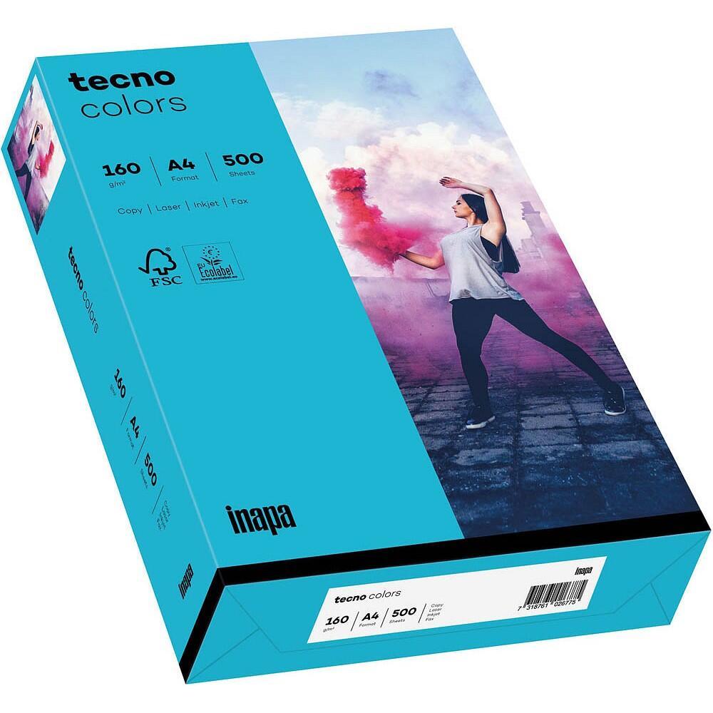 Bild von Inapa tecno Druckerpapier Rainbow / tecno Colors, Intensivfarben, Format DIN A4, 160 g/m², 250 Blatt