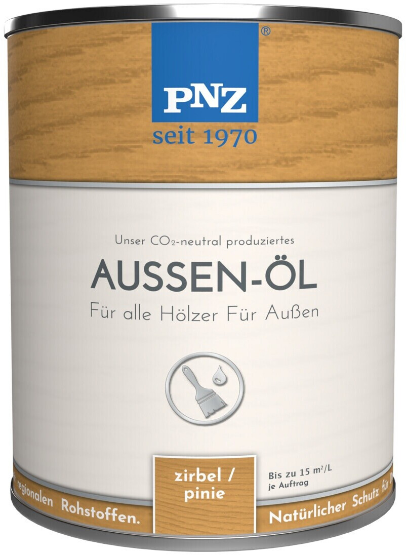 Bild von PNZ Außen-Öl | Nachhaltig hergestellt mit regionalen Rohstoffen | Made in Germany | Holzdeck, Holz-Terrasse, Fenster, Türen, Gartenhäuser, Spielgeräte, Gebinde:2.5L, Farbe:lärche