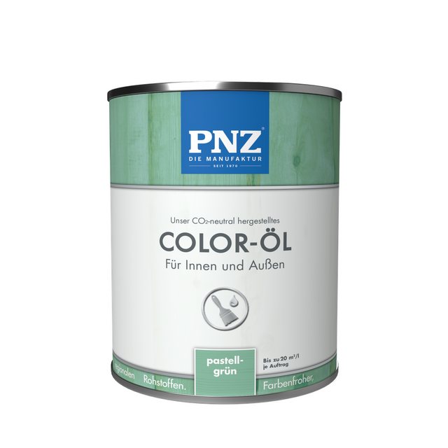 Bild von PNZ - Die Manufaktur Holzöl Color-Öl, farbenfroh, Renovierung oder Neuanstrich, Innen und Außen