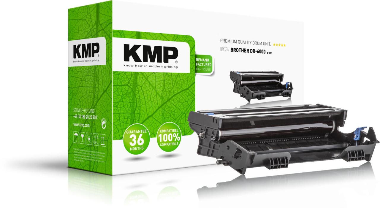 Bild von KMP Tonerbehälter 1 Trommel B-DR1 ERSETZT Brother DR-6000, (1-St)