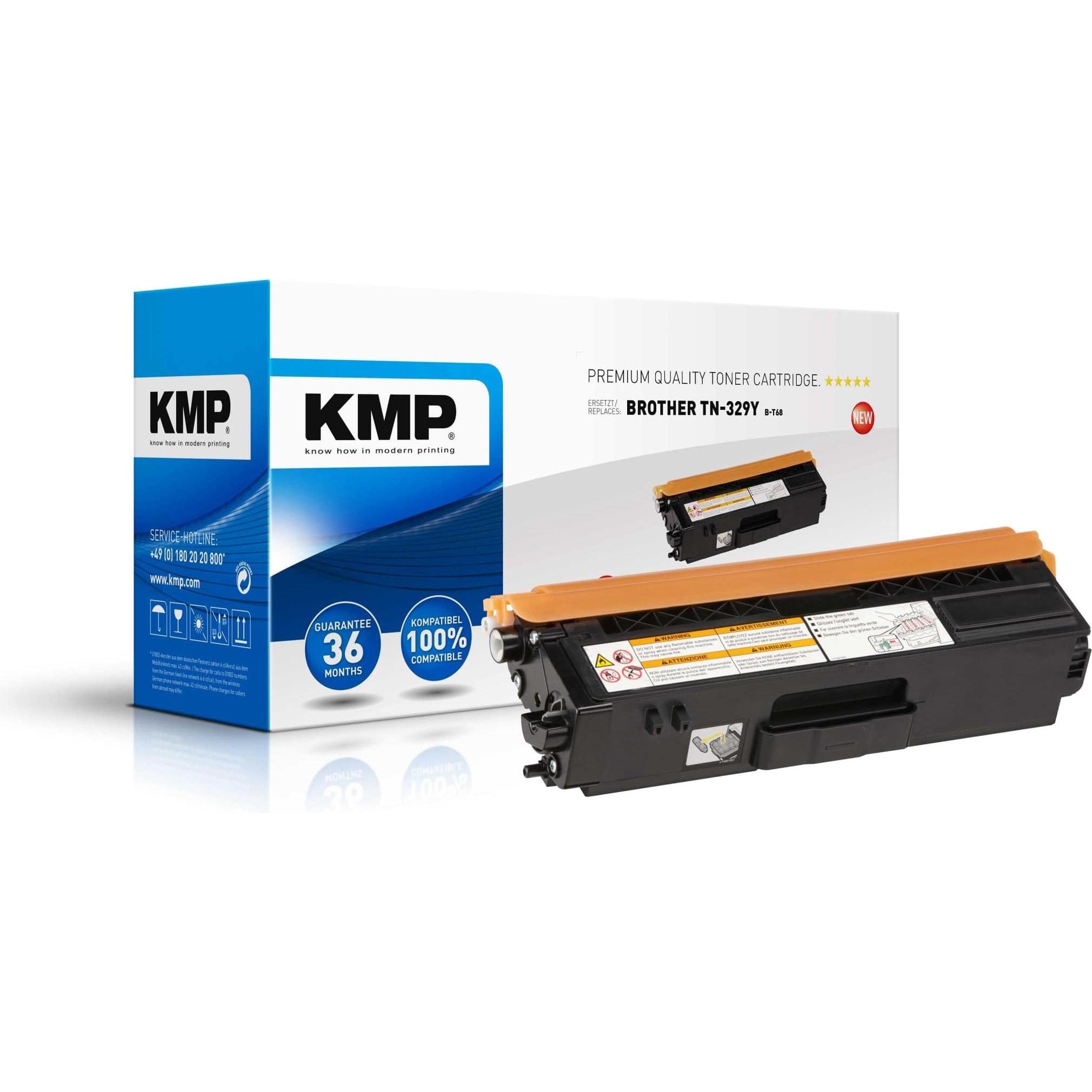 Bild von KMP Toner B-T68, kompatibel für TN329Y, gelb, Toner