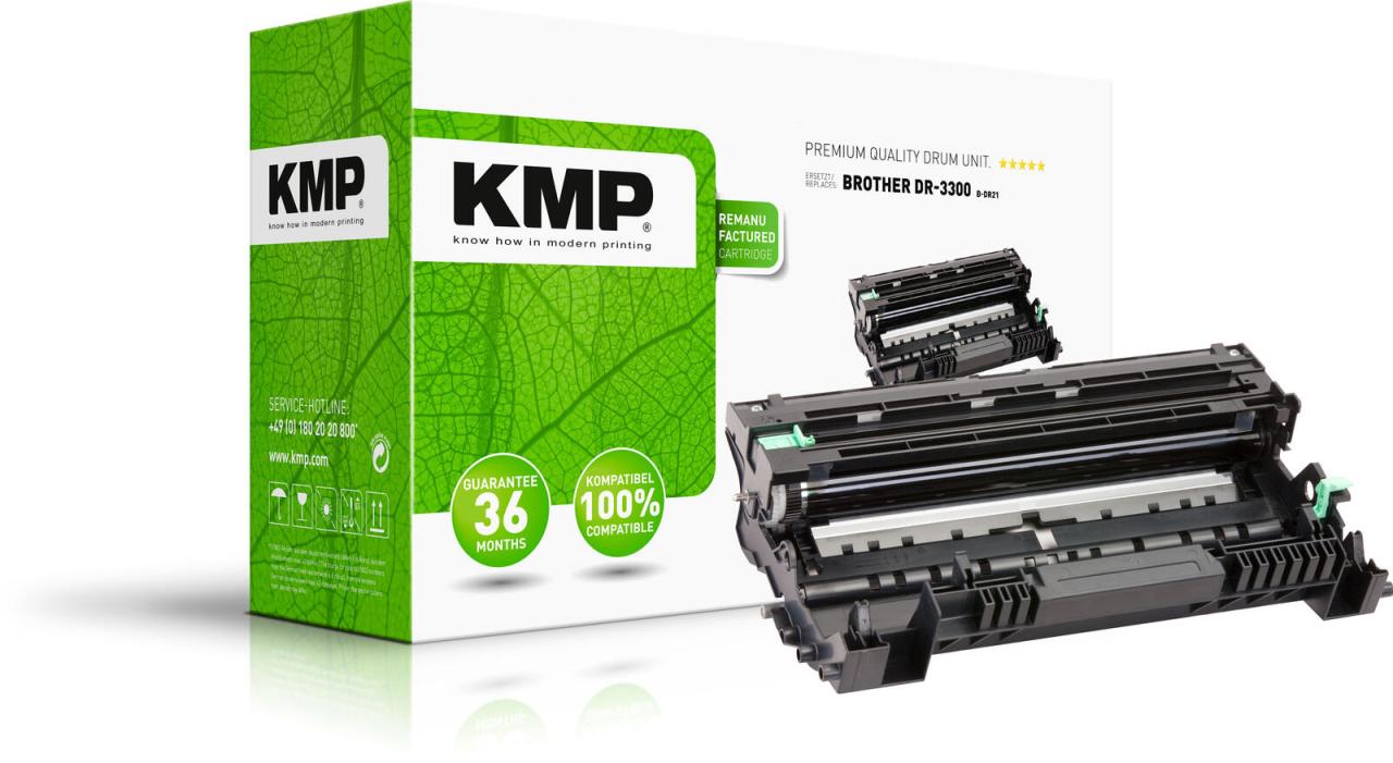 Bild von KMP Trommeleinheit passend für Brother DR3300 Black - für Brother DCP 8110DN, DCP 8250DN, HL 5440D, HL 5450DN, HL 5450DNT, HL 5470DW, HL 6180DW, etc.