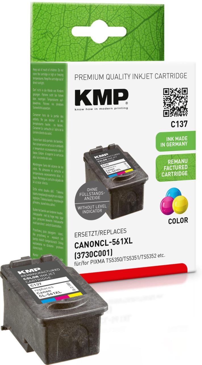 Bild von KMP Druckerpatrone ersetzt Canon CL-561 XL Kompatibel Cyan, Magenta, Gelb C137 1581,4030