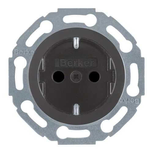Bild von Berker Steckdose sw/gl 1-fach 475501