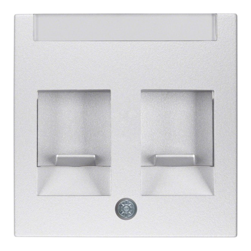 Bild von Berker Netzwerk Zubehör Tapa prot. suc. doble S/B aluminio