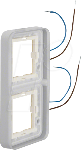 Bild von BERKER 13393513 - Rahmen 2fach senkrecht blau beleuchtbar 230 V, für Gehäuse AP W.
