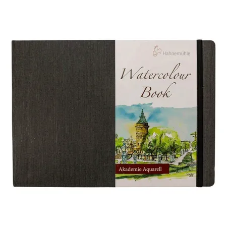 Bild von Hahnemühle Aquarellbuch, 200 g/m², feine Körnung, 30 Blatt, naturweiß, DIN A4 Landschaftsformat