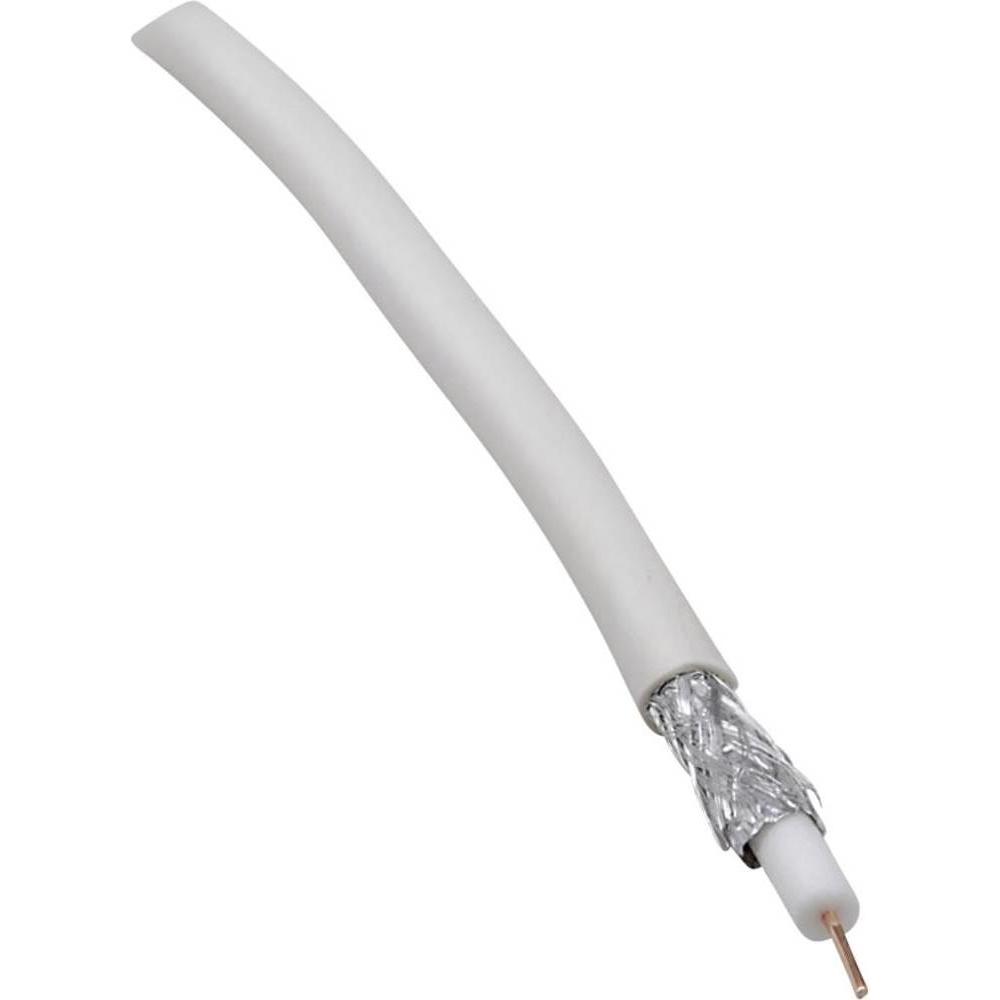 Bild von 0806001/50 Koaxialkabel Außen-Durchmesser: 6.60 mm 75 ω 90 dB Weiß 50 m - Bkl Electronic