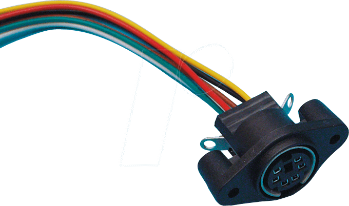 Bild von BKL Electronic BKL Electronic 0204025 Miniatur-DIN-Rundsteckverbinder Buchse, Einbau Audio- & Video-Adapter