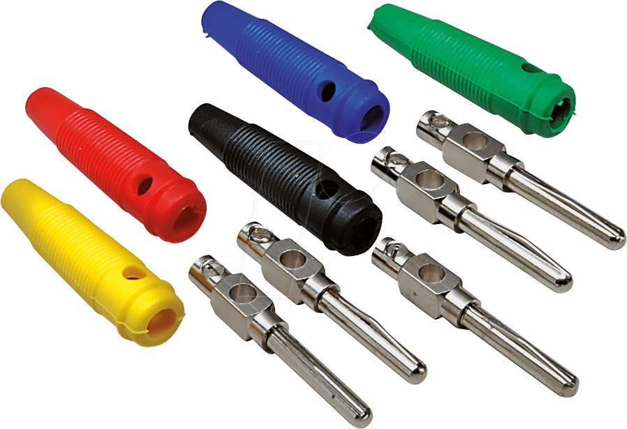 Bild von BKL Electronic Bananenstecker Stecker, gerade, Elektronikkabel + Stecker, Schwarz
