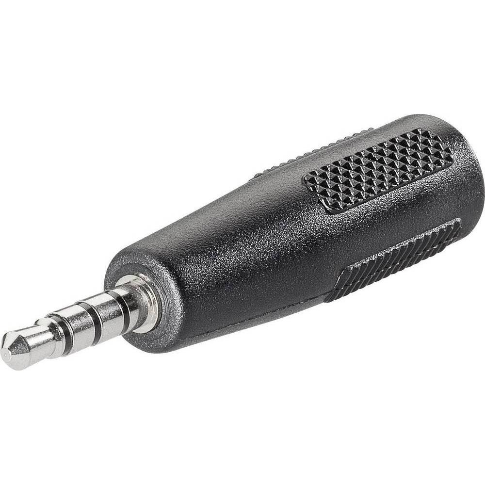 Bild von BKL Electronic BKL Klinken-Adapter (Stereo) Klinkenstecker 3.5 mm auf Klinkenbuchse 2.5 mm, 4polig (Klinkenadapter), Audio Adapter, Schwarz