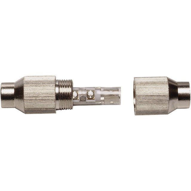 Bild von Renkforce 0410320 Koax-Kabelverbinder Metall, Schraubverbindung Kabel-Durchmesser: 7mm 1St.
