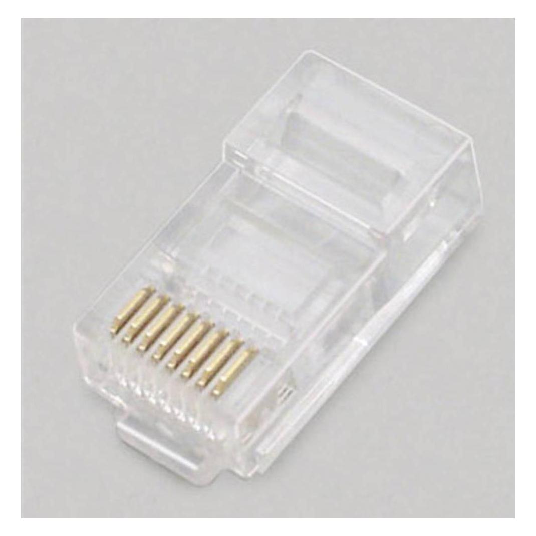 Bild von BKL Electronic Modular-Stecke, 4P4C für Rundkabel, Elektronikkabel + Stecker, Transparent