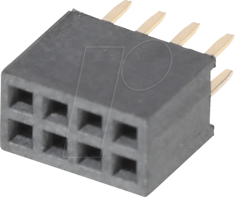 Bild von BKL Electronic Buchsenleiste (Standard) Anzahl Reihen: 2 Polzahl je Reihe: 4 101, Elektronikkabel + Stecker, Schwarz