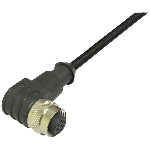 Bild von BKL Electronic 2702017 Sensor-/Aktor-Anschlussleitung M12 Kupplung, gewinkelt 10m Polzahl: 4.5 1St., Elektronikkabel + Stecker, Schwarz