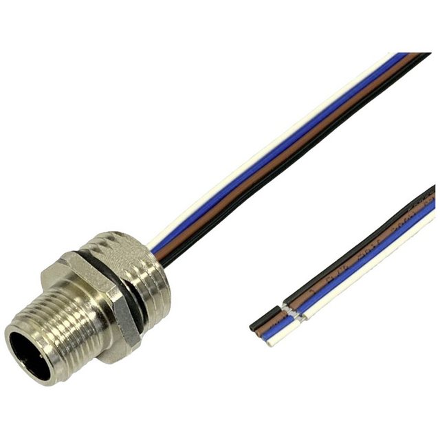 Bild von BKL Electronic Steckdose BKL Electronic 2703001 Sensor/Aktor Einbaustecker M12 0.5 m Polzahl:, 2703001