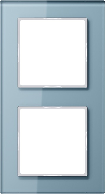 Bild von Jung AC 582 GL BLGR Rahmen Glas 2fach Serie A creation blauGrau