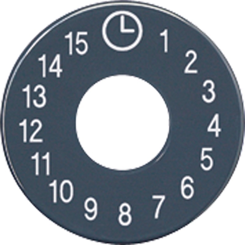 Bild von JUNG Drehknopf Zeitschalt sw glz SKS11015, Taster + Schalter, Grau