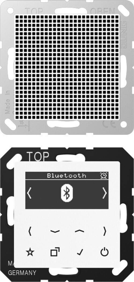 Bild von JUNG Smart Radio DABA1BTWW DAB+ m. Bluetooth-Set Mono (Internetradio, UKW, DAB+, Bluetooth), Radio, Weiss