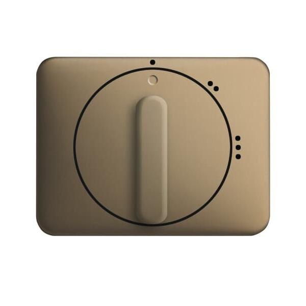 Bild von Busch-Jaeger Zentralscheibe mit Drehgriff, mit 2CKA001710A3425, Taster + Schalter, Bronze