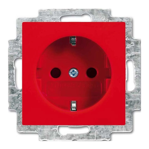 Bild von BUSCH-JAEGER Steckdoseneinsatz 20 EUC-917, Steckanschluss, rot RAL3020