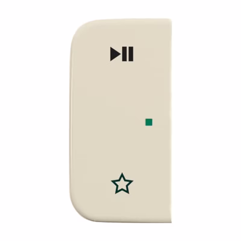 Bild von Busch-Jaeger 6237-21-212 Wippe/L 2-fach,Play/Pause 2CKA006220A0741, Taster + Schalter, Weiss