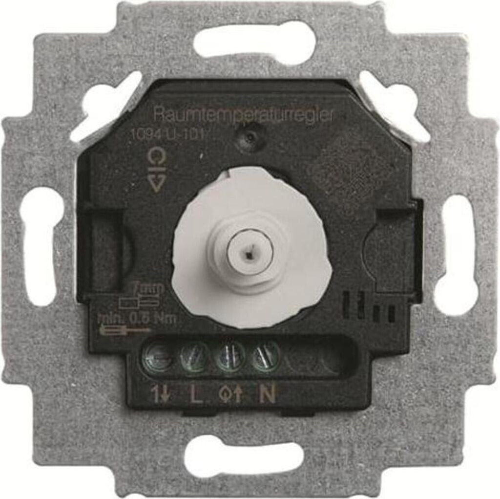 Bild von Busch-Jaeger 1094 U-101 Raumtemperaturregler-Einsatz mit Nachtabsenkung, mit Drehregler Schließer (NO) 2CKA001032A0524 4011395322765