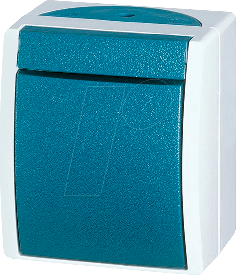 Bild von Busch-Jaeger Steckdose Busch-Jaeger 2601/6 W-53 Feuchtraum-Schalterprogramm Wechselschalter