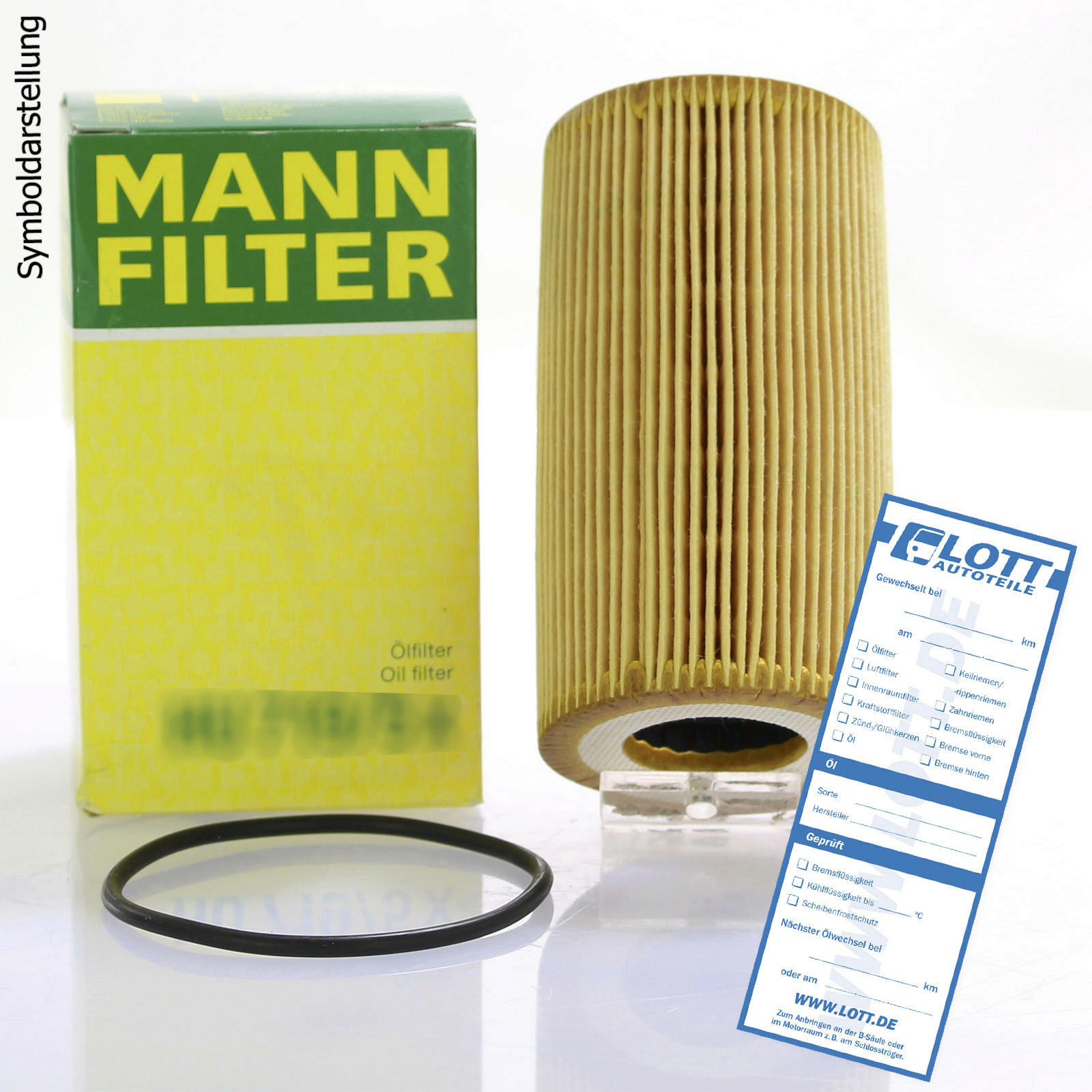 Bild von MANN-FILTER HU 7030 z Ölfilter Motorölfilter, Filter für Öl mit Dichtung Filtereinsatz CHEVROLET: Cruze Saloon, Captiva, Orlando, OPEL: Antara