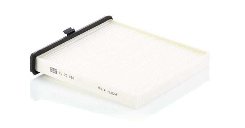 Bild von MANN-FILTER CU 20 018 Innenraumfilter Filter, Innenraumluft, Pollenfilter, Mikrofilter Partikelfilter 196 201 37 MAZDA: 2 Hatchback, CX-3, 3 Hatchback