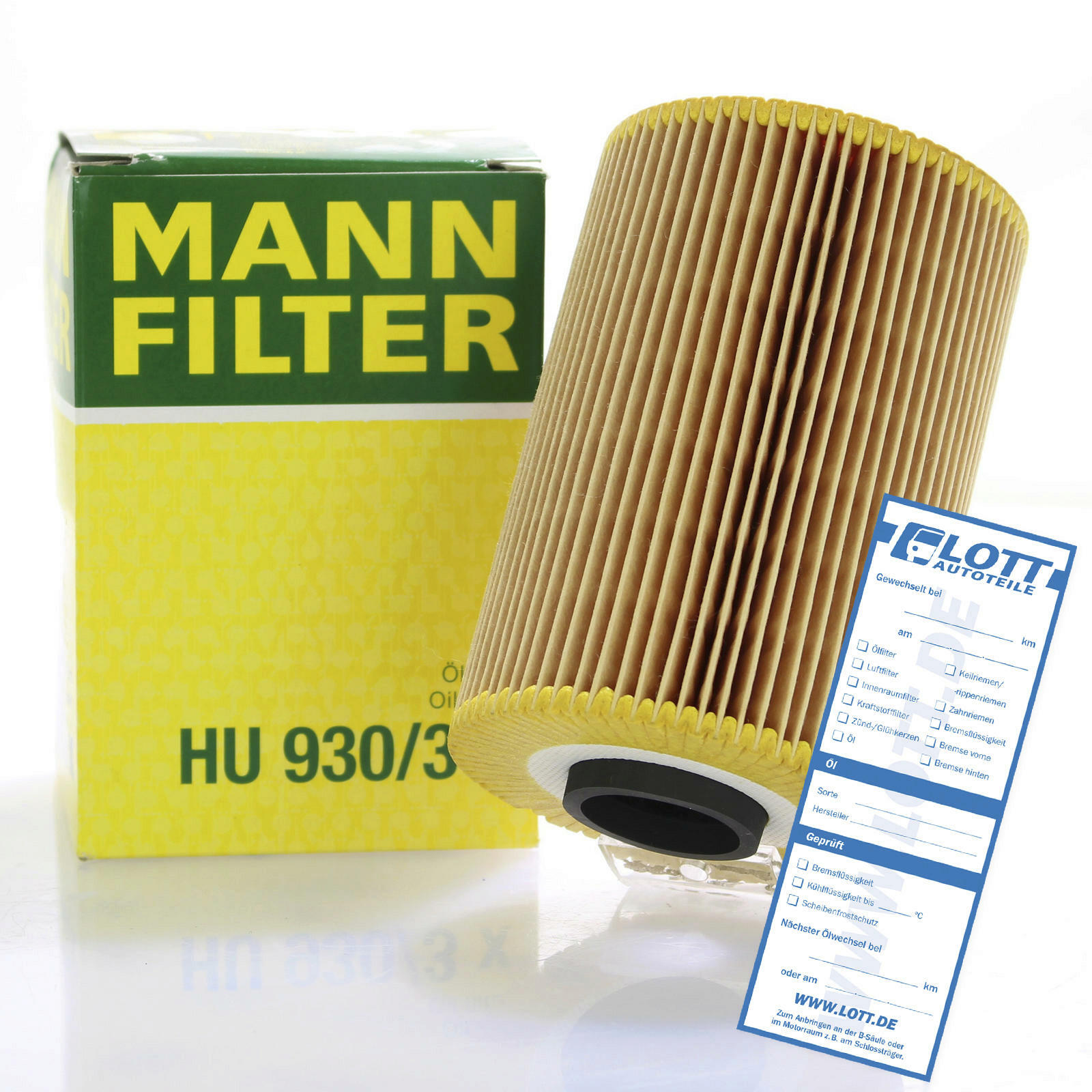 Bild von MANN-FILTER Ölfilter Filtereinsatz HU 930/3 x Motorölfilter,Filter für Öl BMW,ALPINA,5 Limousine (E34),7 (E32),5 Limousine (E28),5 Touring (E34)