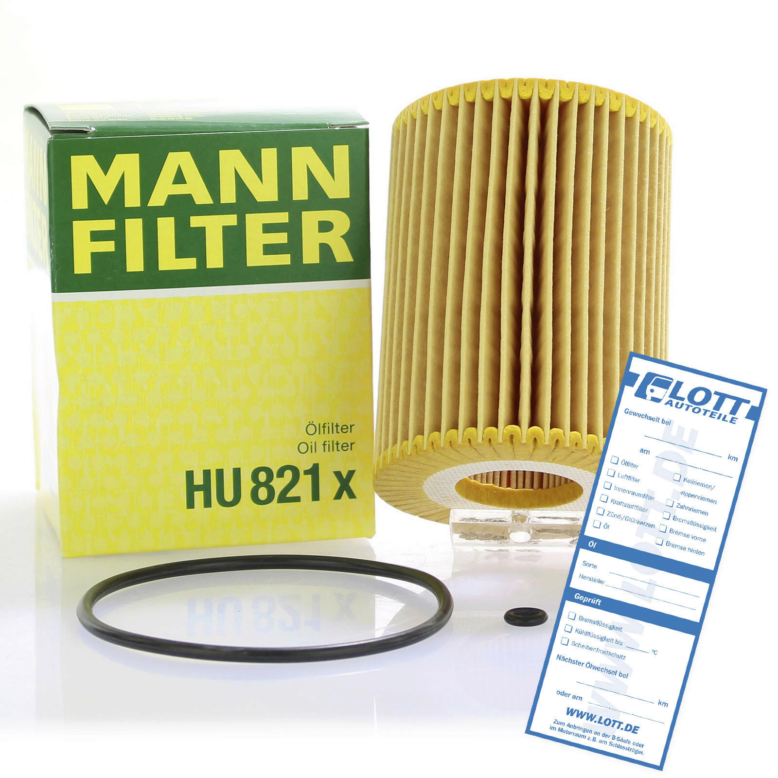 Bild von MANN-FILTER HU 821 x Ölfilter Motorölfilter, Filter für Öl mit Dichtung Filtereinsatz MERCEDES-BENZ: Sprinter 3.5-t Van, E-Class Saloon